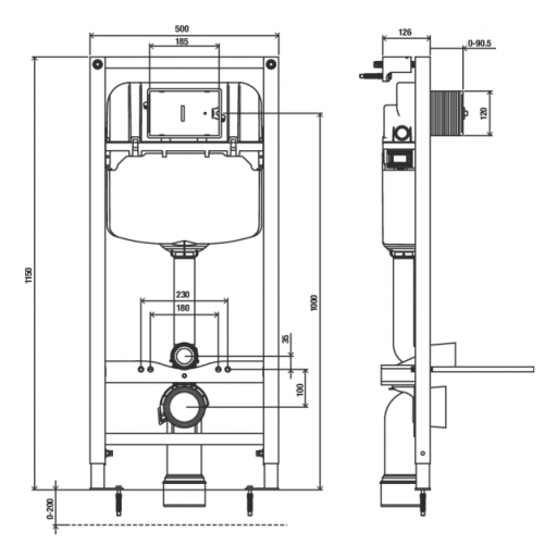 Инсталляция для подвесного унитаза JACOB DELAFON E24156-NF